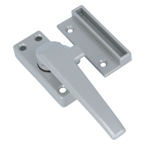 ODShop raamsluiting met sluitplaat links aluminium grijs gelakt - Afbeelding 3