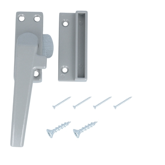 ODShop raamsluiting met sluitplaat links aluminium grijs gelakt - Afbeelding 4