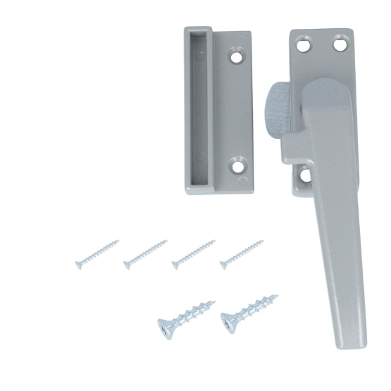 ODShop raamsluiting met sluitplaat rechts aluminium grijs gelakt - Afbeelding 4