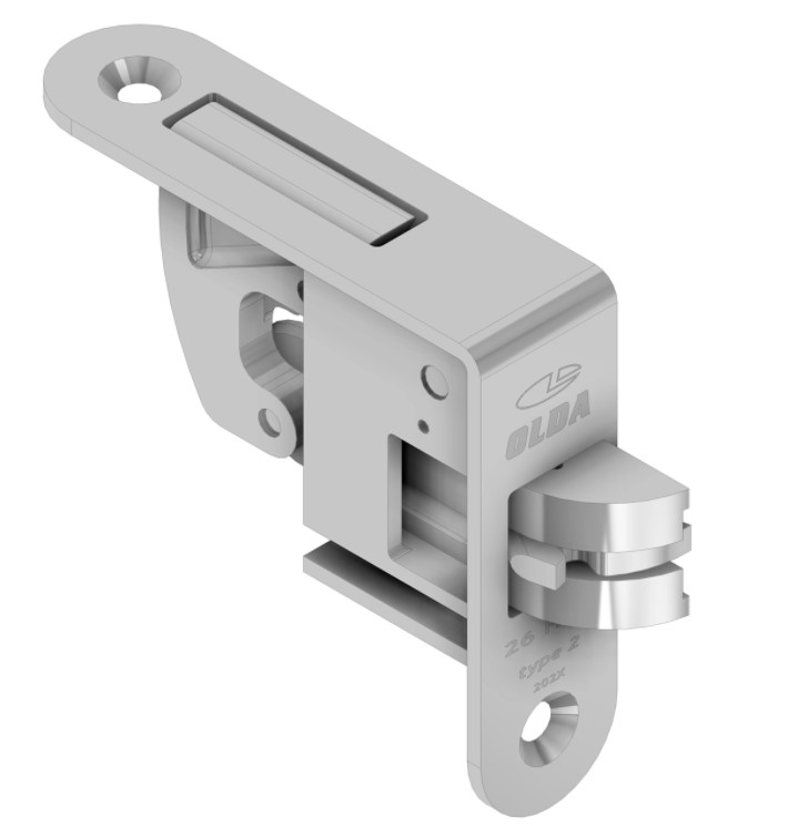 Olda automatische kantschuif hoekmodel type 26 voor stalenaluminium deuren type 2 staal verzinkt