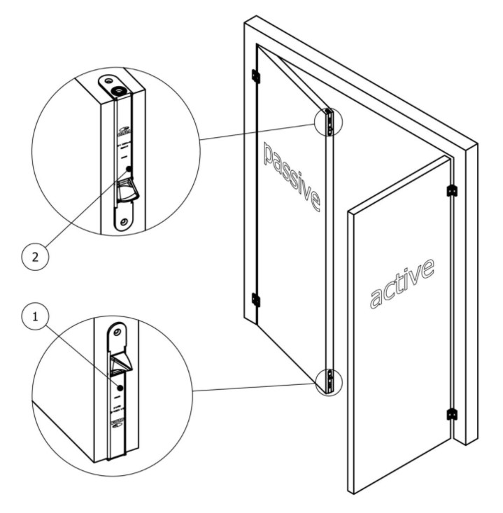 Olda automatische kantschuif type 27 voor stalen/aluminium deuren type 2 staal verzinkt - Afbeelding 4
