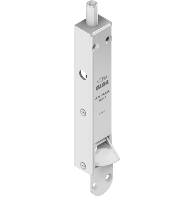 Olda automatische kantschuif type 28 voor houten deuren verlengde schoot +20 mm type 2 staal verzinkt