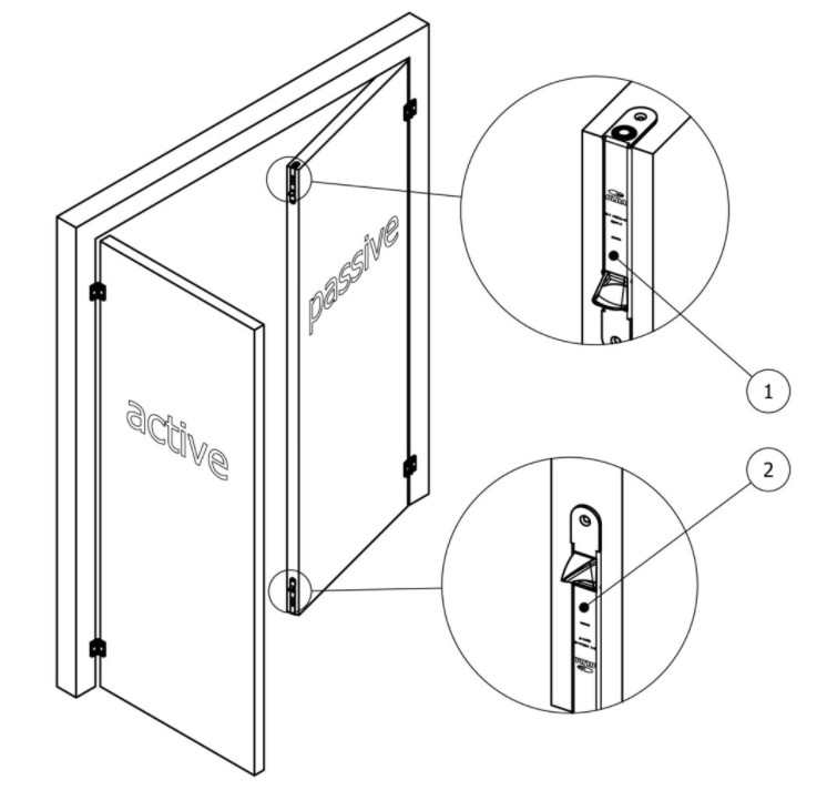 Olda automatische kantschuif type 33/30 voor stalen/aluminium deuren type 2 staal verzinkt - Afbeelding 4
