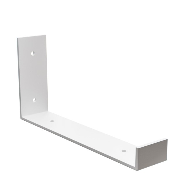 Plankdrager 103x260x40 mm wit staal