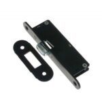 Rolslot met zwarte voorplaat 156x22 mm