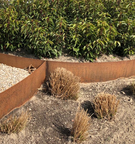 Cortenstaal borderrand 24x106 cm flexibel - Afbeelding 4