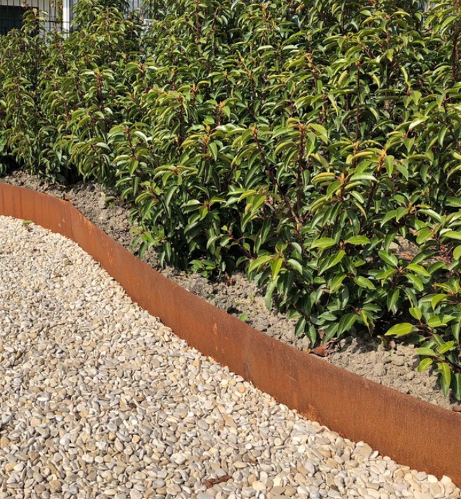 Cortenstaal borderrand 40x106 cm flexibel - Afbeelding 4