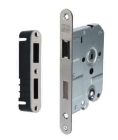 Nemef magneet cilinder PC55 insteekslot 126977 met rvs voorplaat inclusief sluitkom 126971