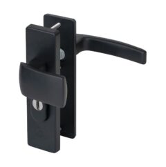 Nemef veiligheidsbeslag PC55 kortschild knopkruk 3405-II met kerntrek beveiliging SKG3 aluminium zwart