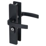 Nemef veiligheidsbeslag PC55 langschild krukkruk 3417-II met kerntrek beveiliging SKG3 aluminium zwart