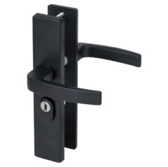 Nemef veiligheidsbeslag PC55 langschild krukkruk 3417-II met kerntrek beveiliging SKG3 aluminium zwart