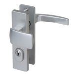 Nemef veiligheidsbeslag PC72 kortschild knopkruk 3405-II met kerntrek beveiliging SKG3 aluminium F1