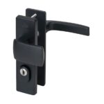 Nemef veiligheidsbeslag PC72 kortschild knopkruk 3405-II met kerntrek beveiliging SKG3 aluminium zwart