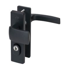 Nemef veiligheidsbeslag PC72 kortschild knopkruk 3405-II met kerntrek beveiliging SKG3 aluminium zwart