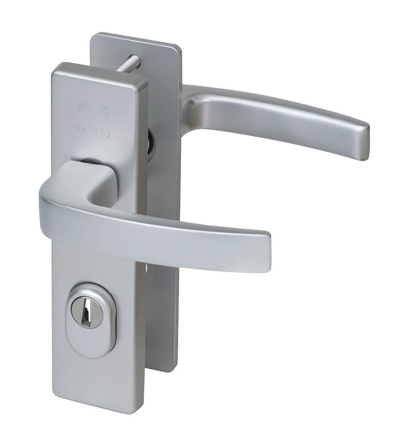 Nemef veiligheidsbeslag PC72 kortschild krukkruk 3407-II met kerntrek beveiliging SKG3 aluminium F1
