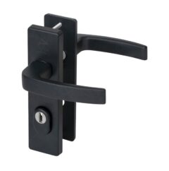 Nemef veiligheidsbeslag PC72 kortschild krukkruk 3407-II met kerntrek beveiliging SKG3 aluminium zwart