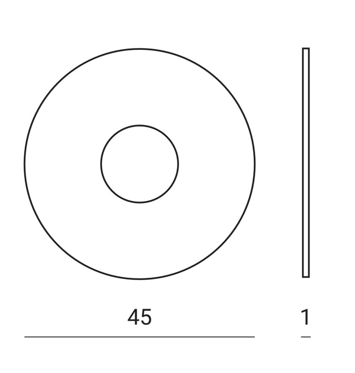 Nuda krukrozet 45mm verouderd goud - Afbeelding 2