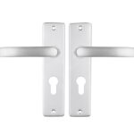 ODShop deurkruk vierkant met kortschild PC55 aluminium F1