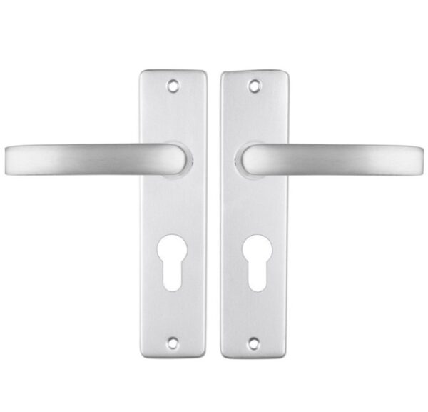 ODShop deurkruk vierkant met kortschild PC55 aluminium F1