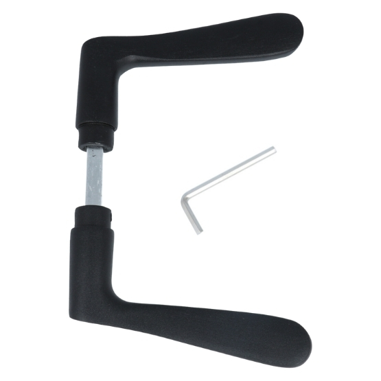 ODShop deurklink vlinder aluminium zwart - Afbeelding 3