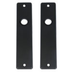 ODShop kortschild blind aluminium zwart