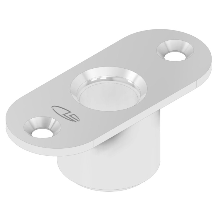 Olda schootgeleider type GT12 schoot Ø12mm tbv stalenaluminiumhouten deuren zamak verzinkt