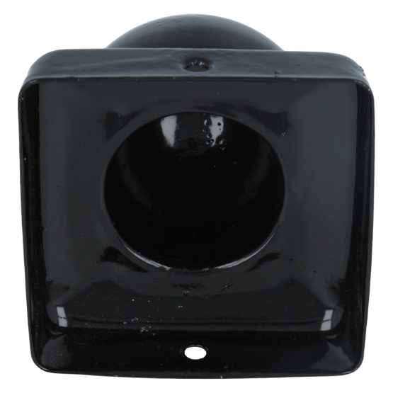 Paalkapje met bol 90x90 mm zwart - Afbeelding 2