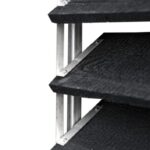 Set Flex Fence draaibare lamellen 50cm rvs