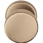 Voordeurknop BASIC LB503V vast op rozet PVD licht brons