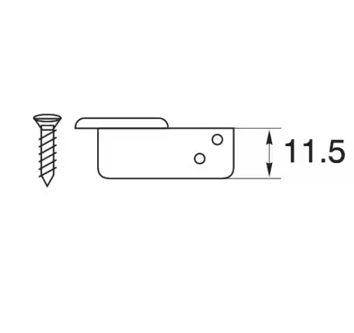 Würth keukenscharnier met softclosing opliggend - Afbeelding 2