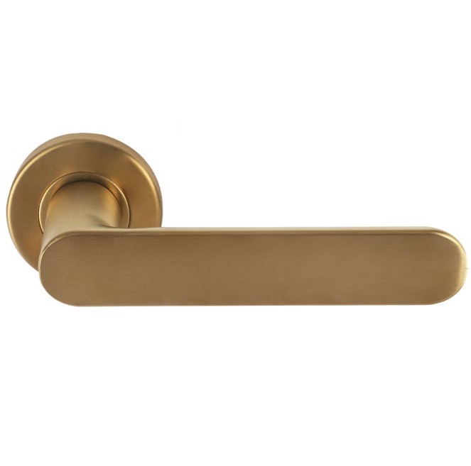 Differnz deurklink Eindhoven op rond rozet goud