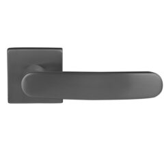 Differnz deurklink Eindhoven op vierkant rozet gunmetal
