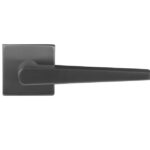 Differnz deurklink Rotterdam op vierkant rozet gunmetal