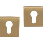 Differnz set van 2 cilinderplaatjes vierkant goud