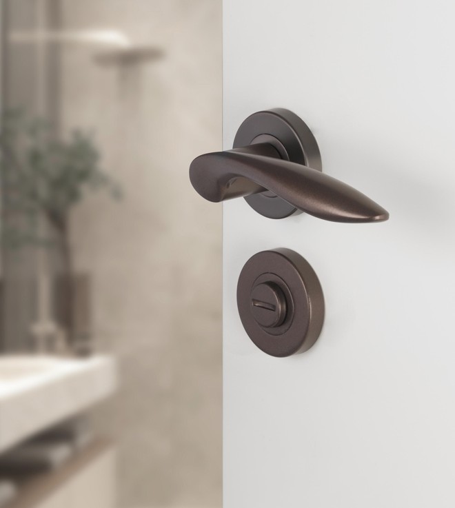 Differnz wc-sluiting rond donker brons - Afbeelding 4