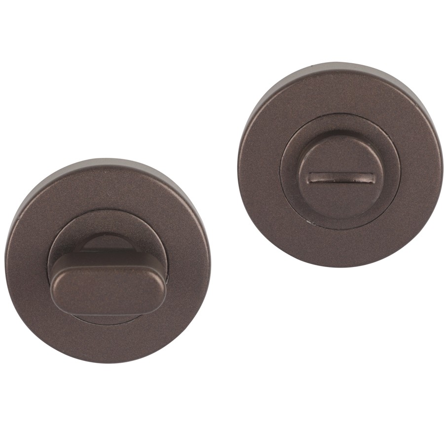Differnz wc-sluiting rond donker brons