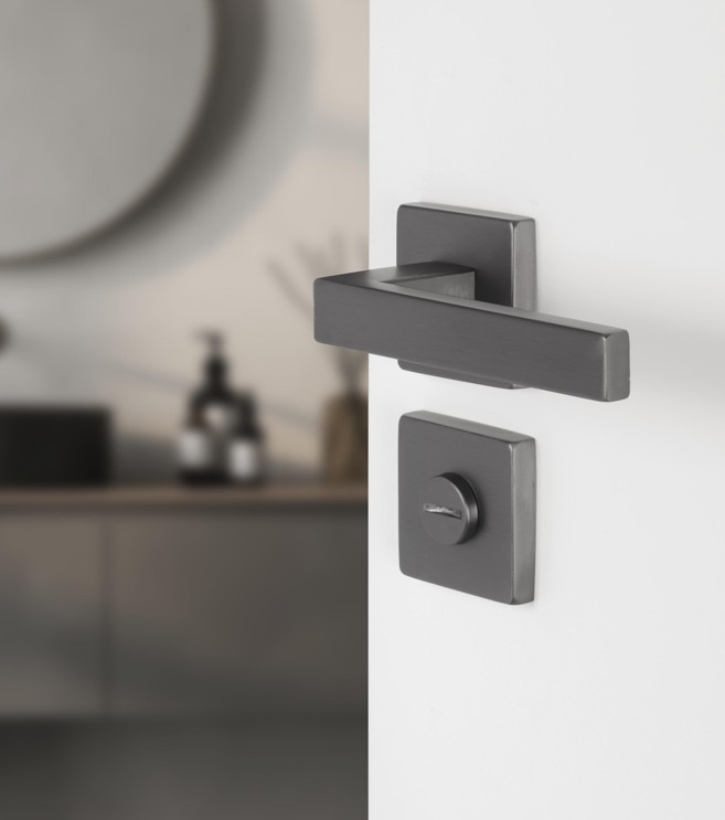 Differnz wc-sluiting vierkant gunmetal - Afbeelding 4