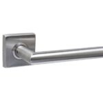 Intersteel enkele deurklink Jura op rozet verdekt 53x53x10mm rvs