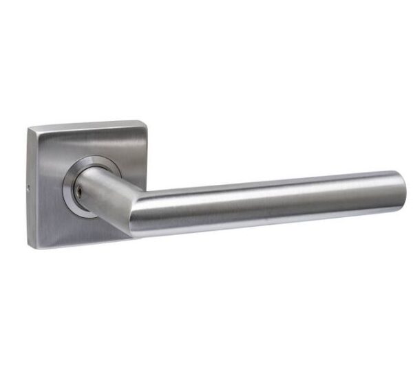 Intersteel enkele deurklink Jura op rozet verdekt 53x53x10mm rvs