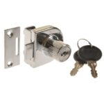 Slot X-918 voor glazen deuren inclusief 2 sleutels chroom