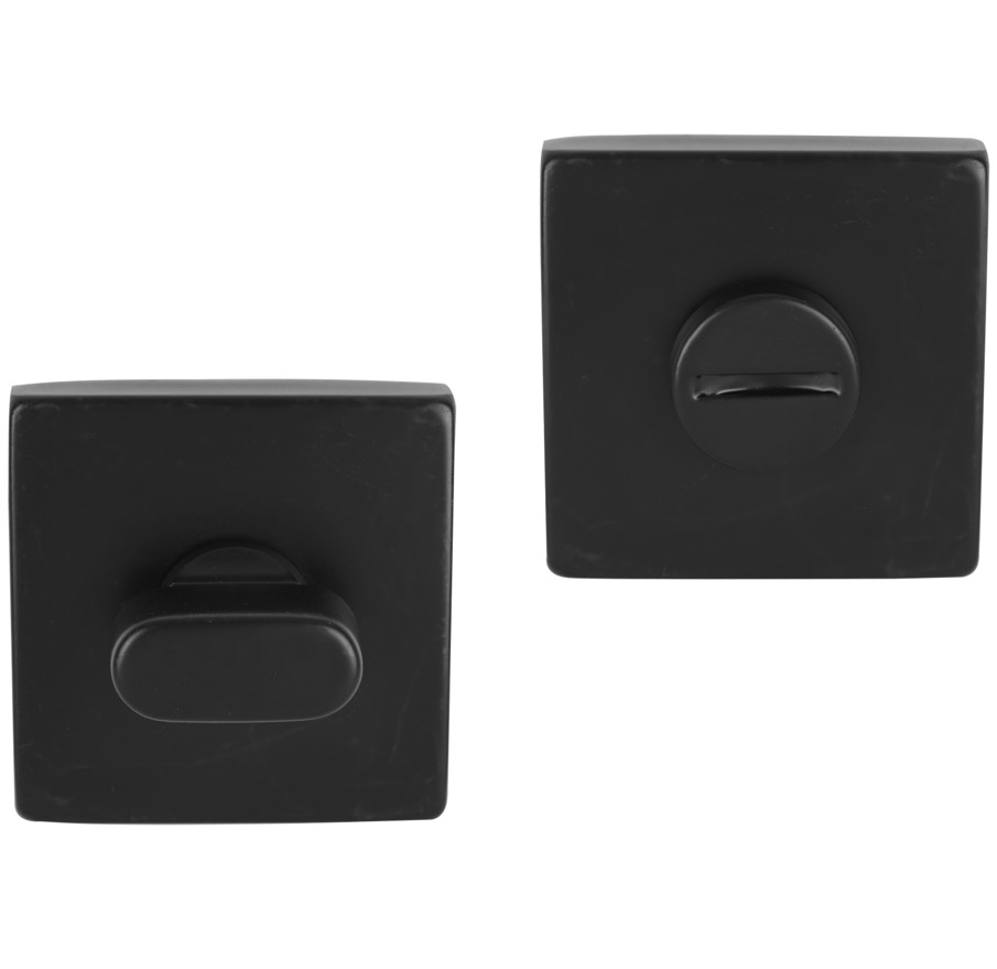 Differnz wc-sluiting vierkant mat zwart