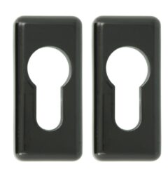 Cilinderrozet voor draaikiepsluiting zwart