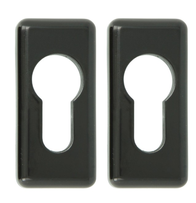 Cilinderrozet voor draaikiepsluiting zwart