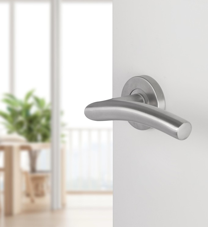 Differnz Essence deurklink boog op rond rozet mat chroom - Afbeelding 3