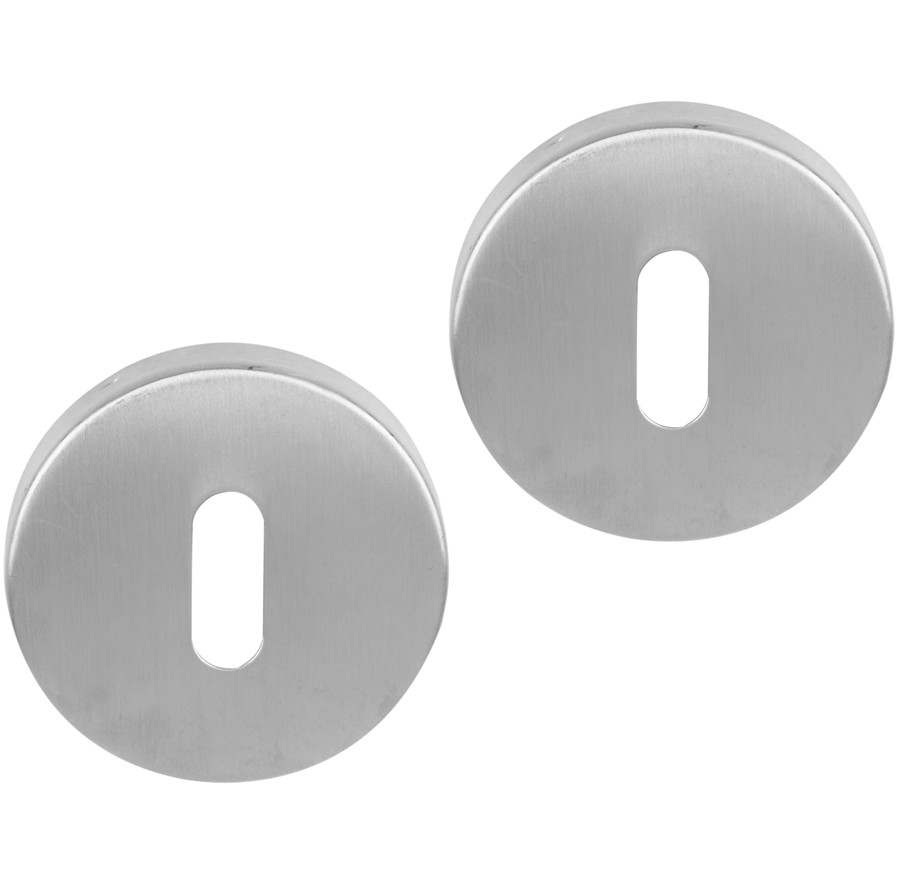 Differnz Essence set van 2 sleutelplaatjes rond mat chroom