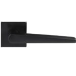 Differnz deurklink Rotterdam op vierkant rozet mat zwart