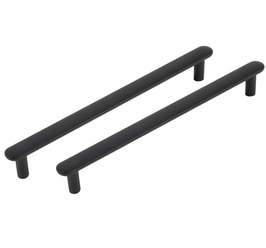 Differnz meubelgreep Eindhoven plat 160 mm mat zwart 2 stuks