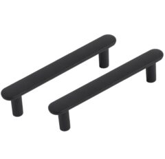 Differnz meubelgreep Eindhoven plat 96 mm mat zwart 2 stuks