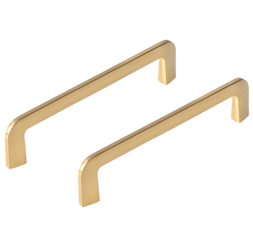 Differnz meubelgreep Rotterdam 128 mm goud 2 stuks