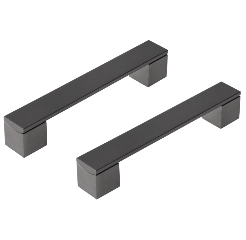 Differnz meubelgreep Tilburg 128 mm gunmetal 2 stuks